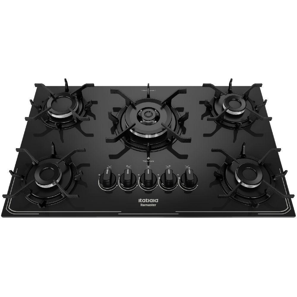 Cooktop Itatiaia Itamaster 5 Bocas Vidro Preto Bivolt 3700000343 - 2