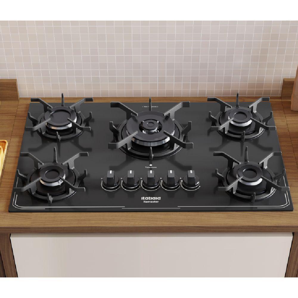 Cooktop Itatiaia Itamaster 5 Bocas Vidro Preto Bivolt 3700000343 - 5