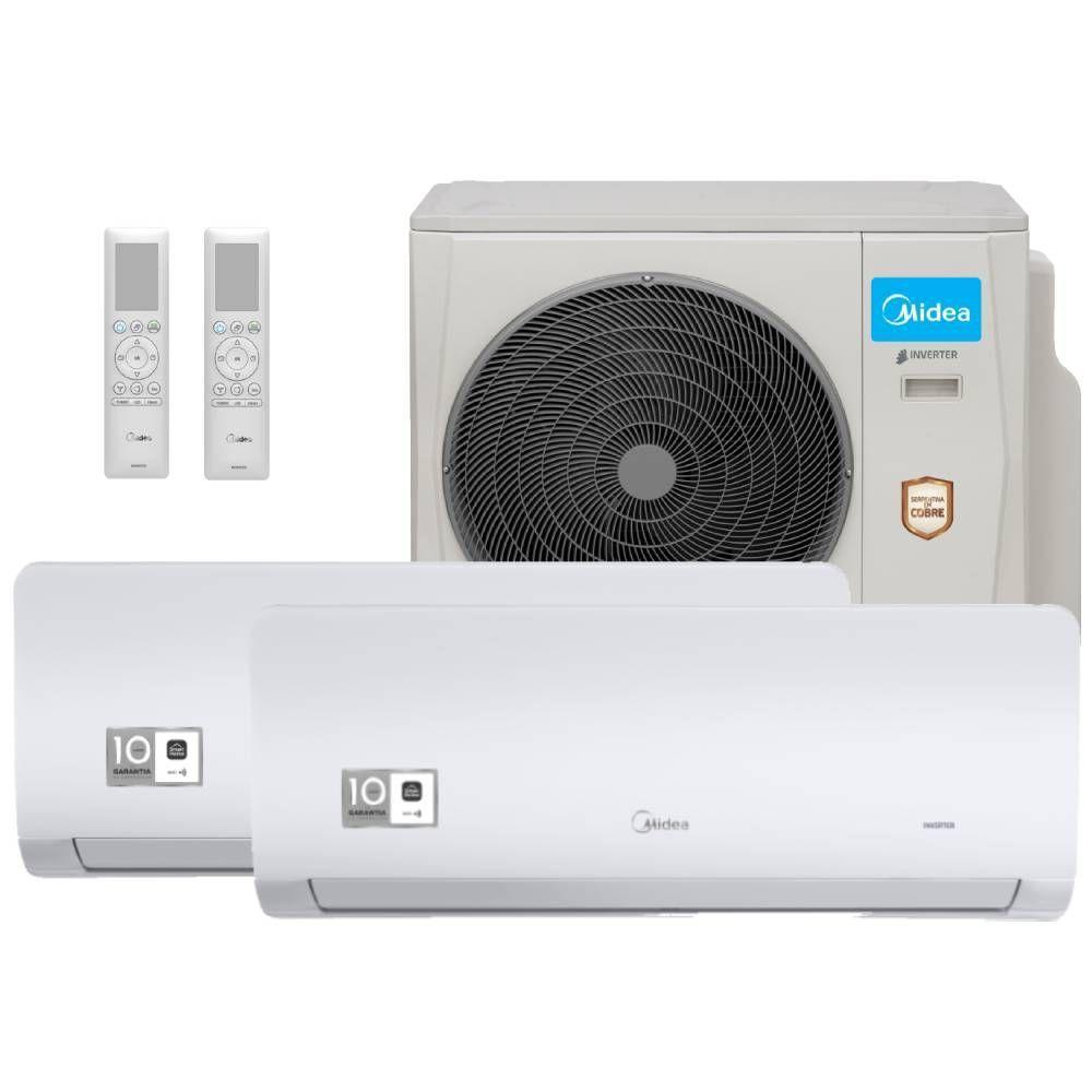 Ar Condicionado Multi Split Midea Xtreme Save 18000 BTUs 1X9000+1X12000 Quente e Frio Inverter 220V 38MBMBA18M5 - 1