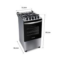 Fogão Brastemp Piso 4 Bocas Duas Prateleiras Ajustáveis Inox Bivolt BFO4NBR - 7