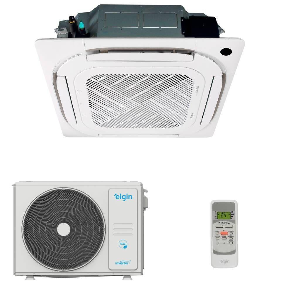 Ar-Condicionado Split Cassete Elgin Eco Inverter 18000 BTUs Quente e Frio 220V KVQE18C2CA - 1