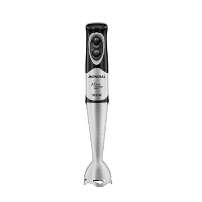 Mixer de Mão Mondial M-16-BI 500W 1 Velocidade Inox e Preto 110V