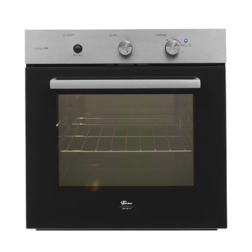 Forno a Gas De Embutir Fischer Infinity Inox 78L 127V Com Grill 36450-104456 - 1