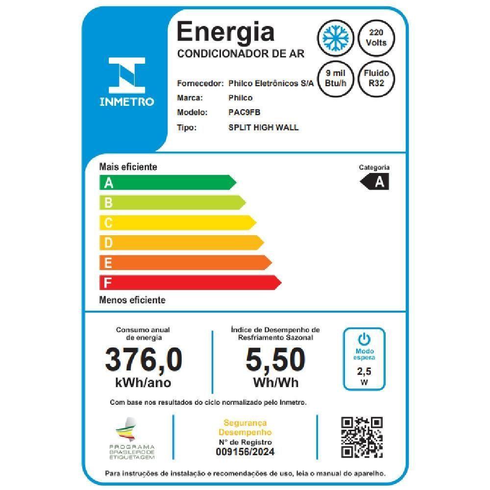 Ar Condicionado Split Inverter Philco 9000 BTUs Frio 220V PAC9FB - 8