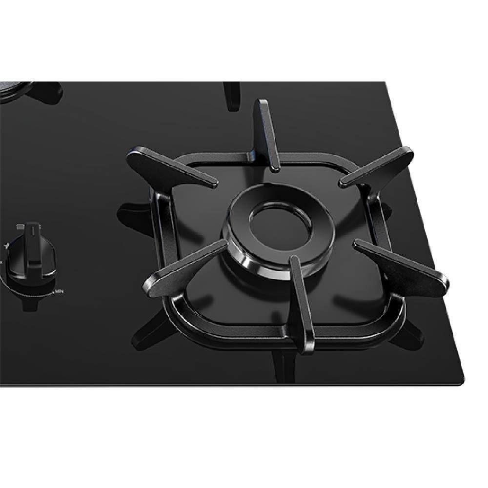 Cooktop Mueller 5 Bocas Vidro Preto Tripla Chama Bivolt 601270003 - 3