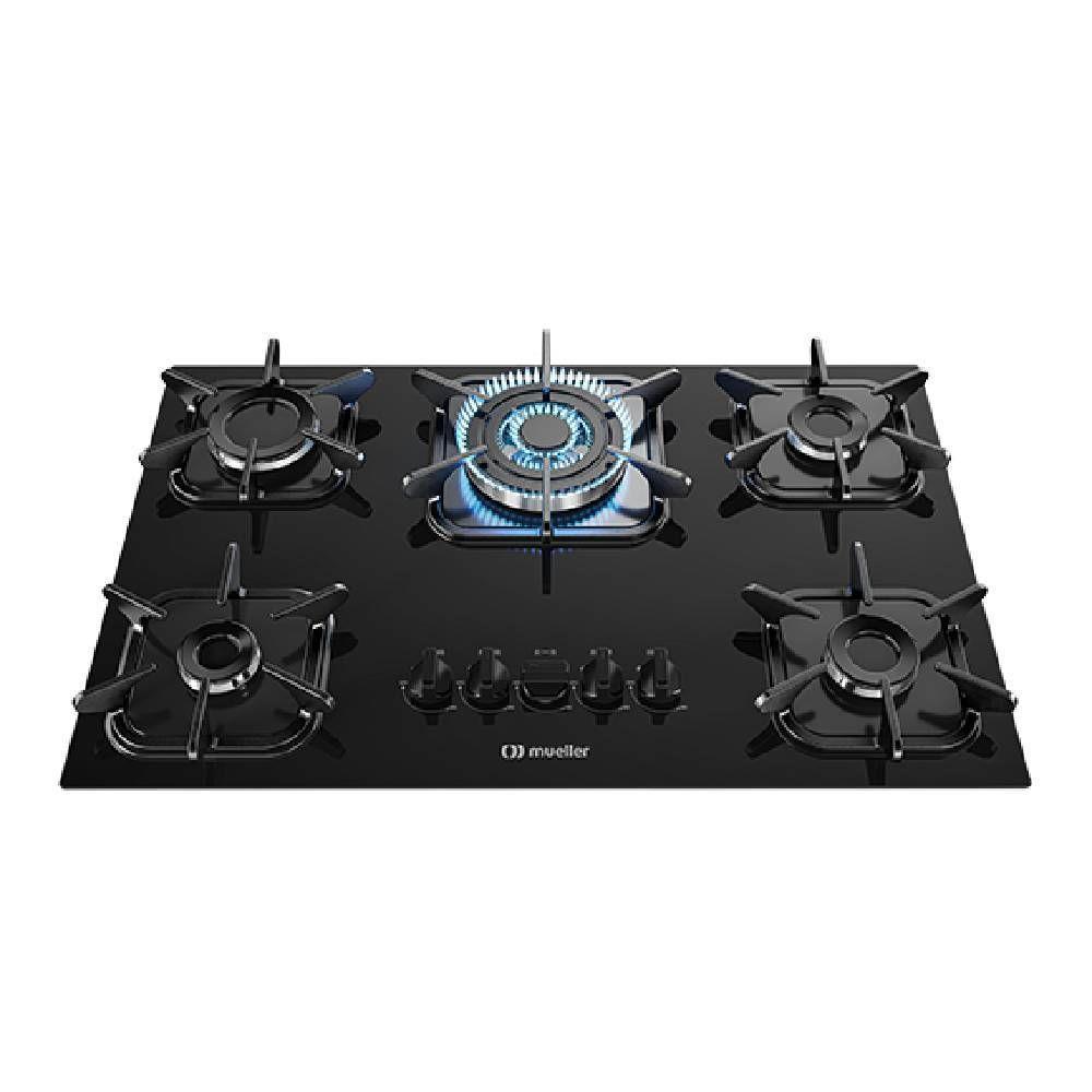 Cooktop Mueller 5 Bocas Vidro Preto Tripla Chama Bivolt 601270003 - 4