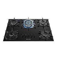 Cooktop Mueller 5 Bocas Vidro Preto Tripla Chama Bivolt 601270003