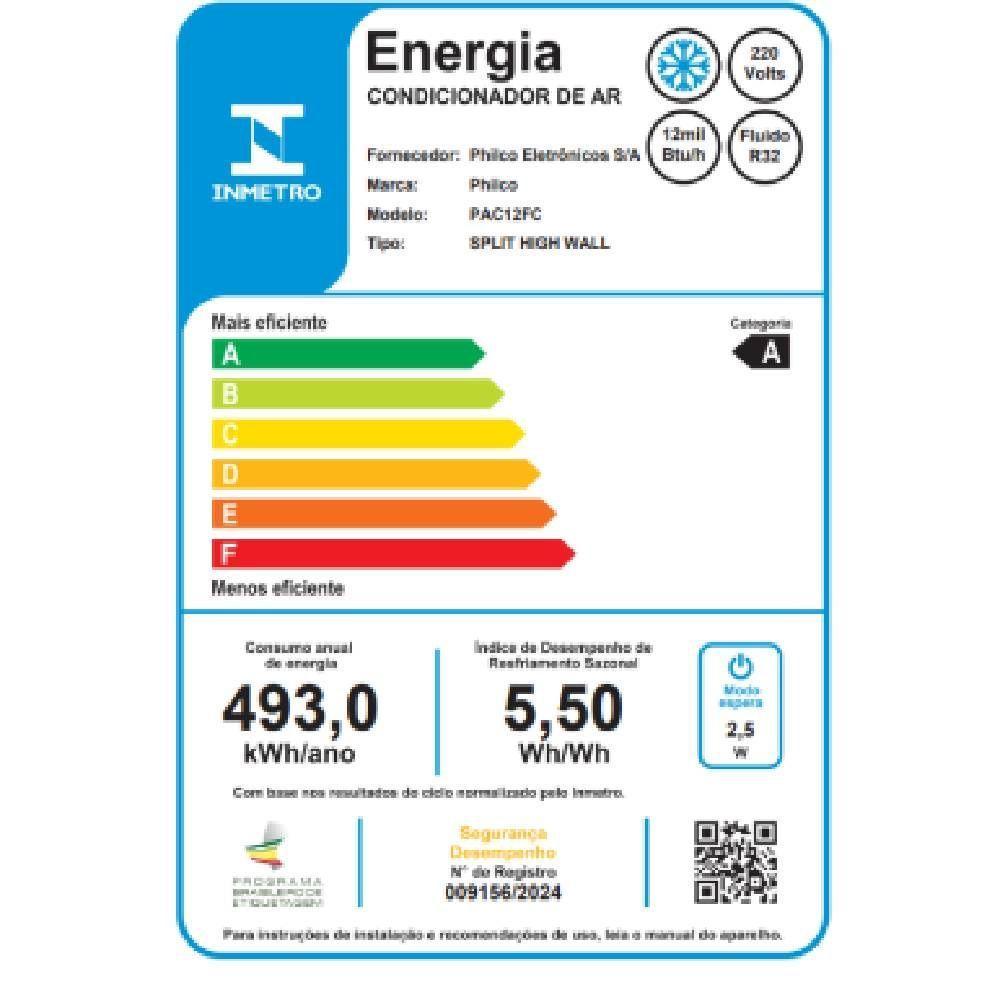 Ar Condicionado Split Inverter Philco 12000 BTUs Frio 220V PAC12FC - 7
