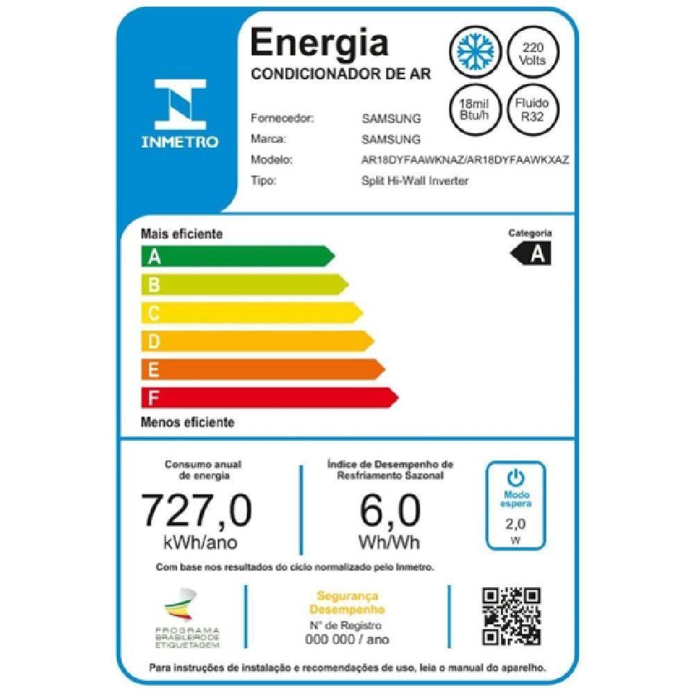 Ar Condicionado Split Inverter Samsung WindFree AI 18000 BTUs Quente e Frio 220V AR18DXFAAWKXAZ - 8