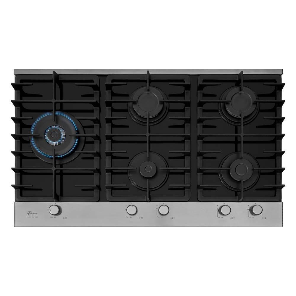 Cooktop Fischer Platinium 5 Bocas Vidro Preto Tripla Chama Bivolt 33810-92122 - 3