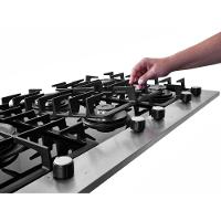 Cooktop Fischer Platinium 5 Bocas Vidro Preto Tripla Chama Bivolt 33810-92122