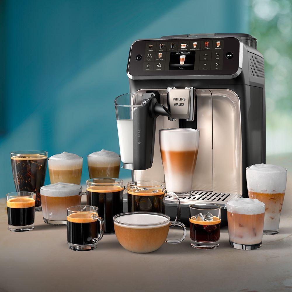 Cafeteira Philips Walita Preta Espresso Superautomática LatteGo Série 5500 1400W 127V EP5547 - 2
