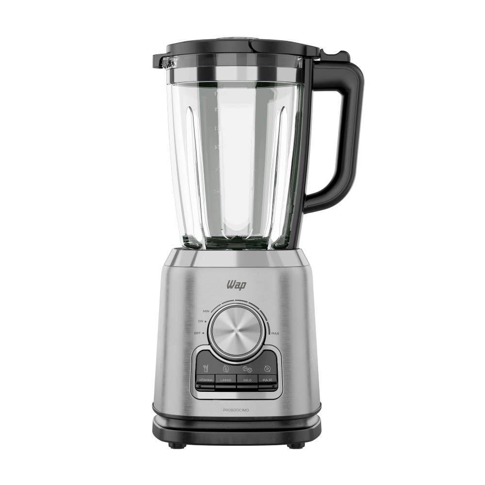 Liquidificador Wap Jarra de Vidro 2L Preto e Cinza 900W WB2000 127V FW010340 - 1