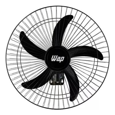 Ventilador de Parede WAP 135W 48CM 5 Pás 3 Velocidades Preto Rajada Pro 60cm Bivolt