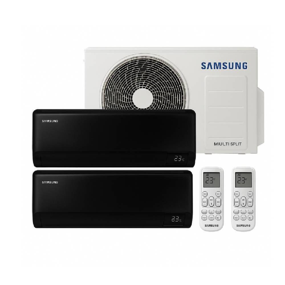Ar Condicionado Multi Bi Split Samsung Wind Free Black 18000 BTUs 1x9000+1x12000 QF Inverter 220V - 1