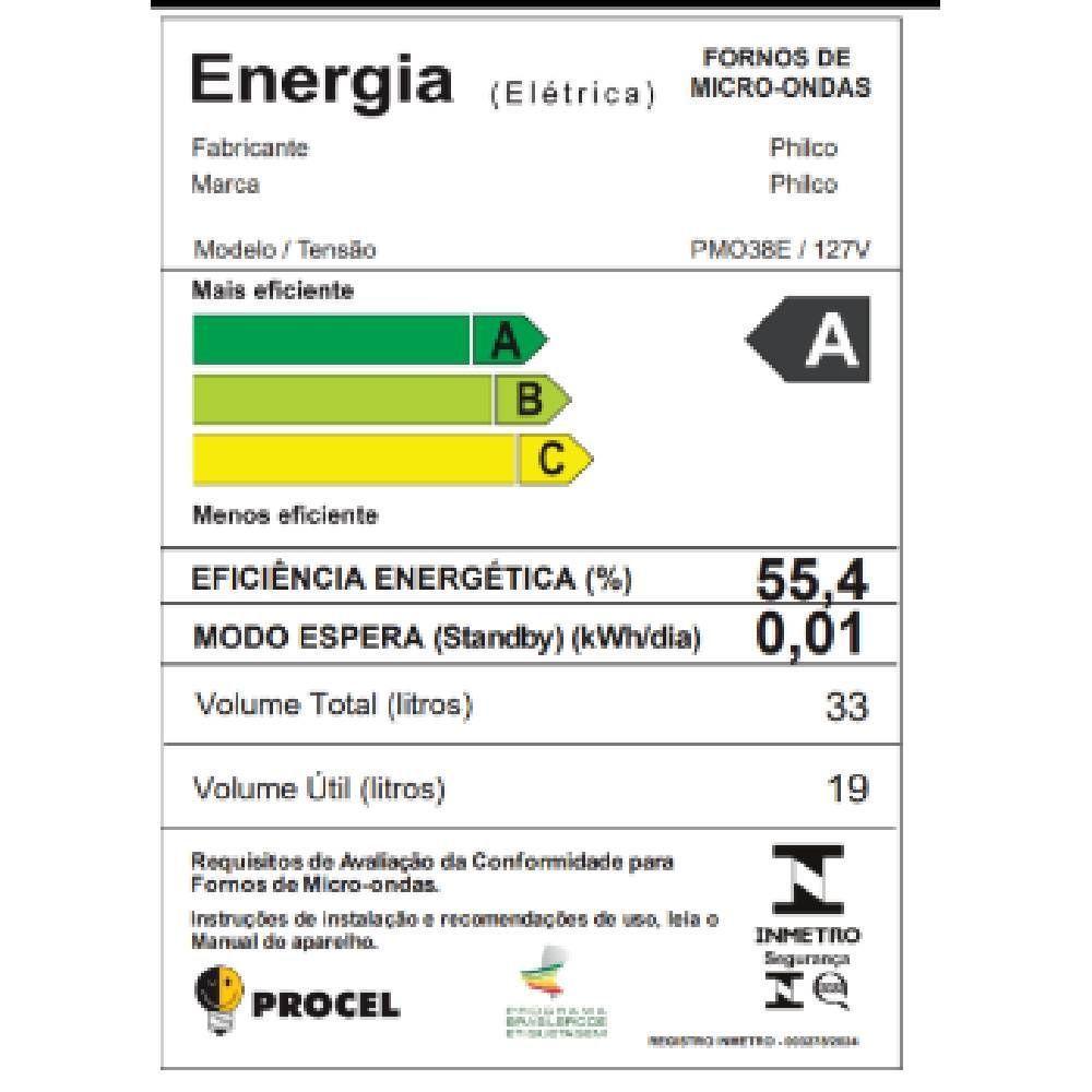 Micro-Ondas Philco Espelhado 33L 127V PMO38E - 8