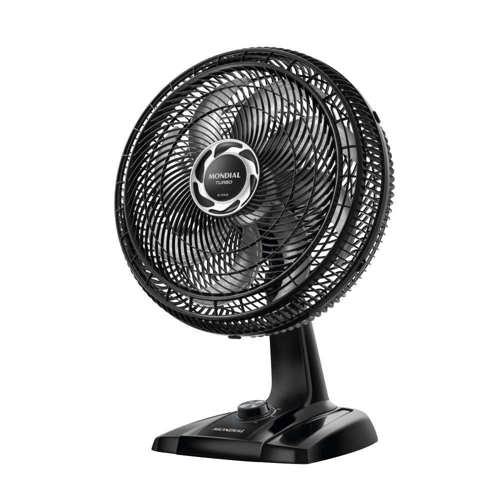 Ventilador de Mesa Mondial NVT-40-8P-B Turbo 40CM 8 Pás Preto 220V 3798-02 - 1