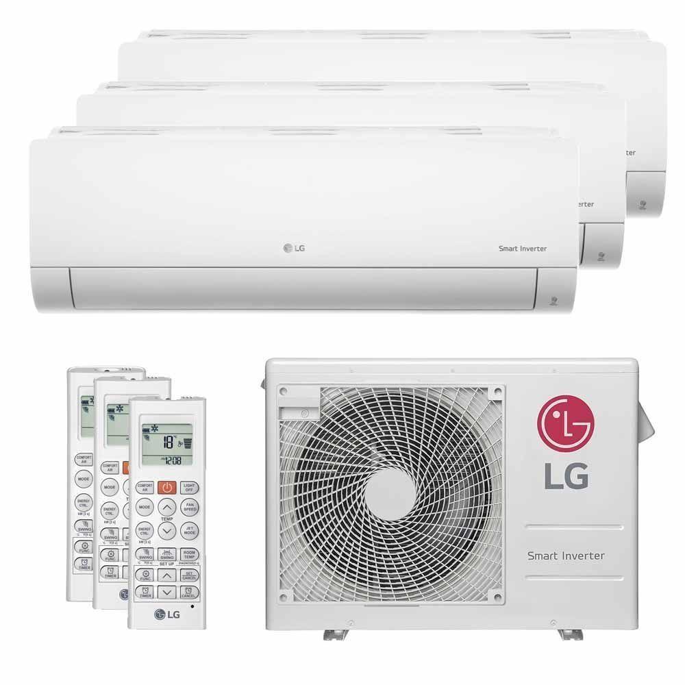Ar Condicionado Multi Tri Split LG 21000 BTUs (2X7000+1X9000) Quente e Frio Inverter 220V Z3UW21GFB1.AWGZBR1 - 1