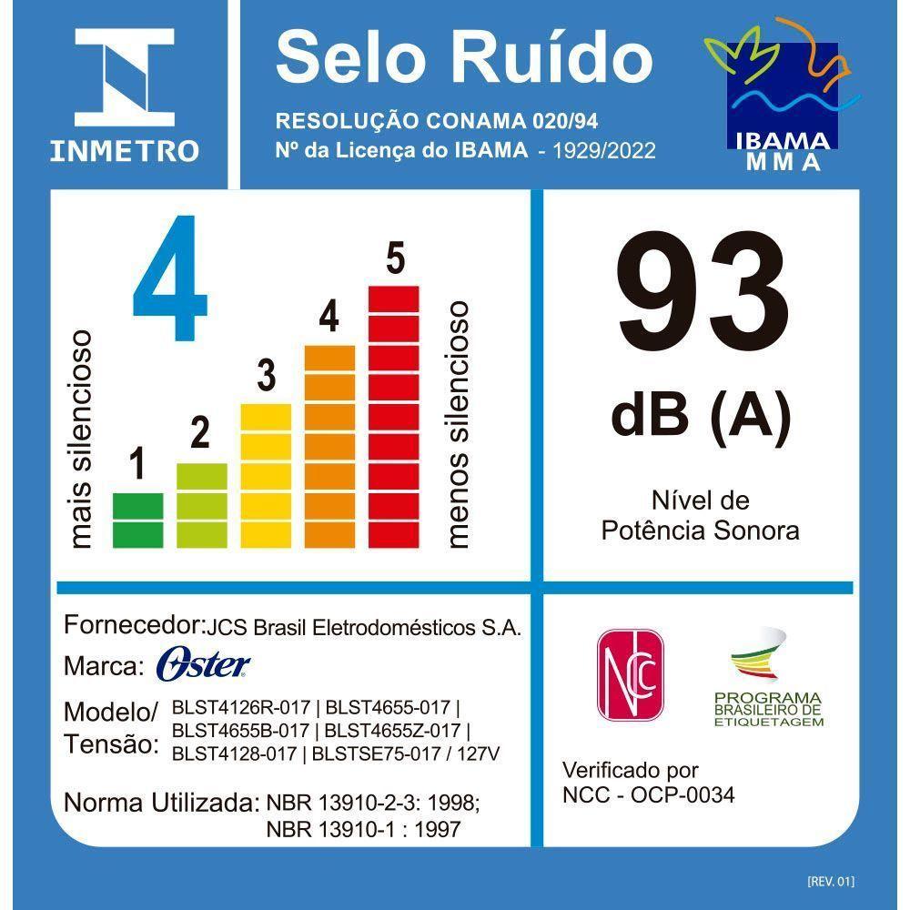 Liquidificador Oster New Osterizer Clássico Chrome 1,25L 127V BLST4655 - 5