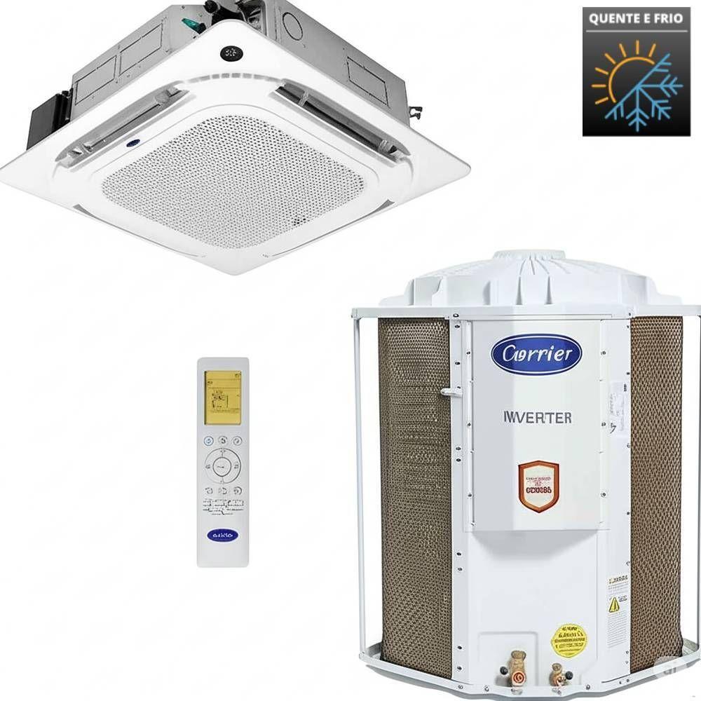 Ar Condicionado Split Inverter Cassete Carrier 4 Vias 36000 Btu Quente e Frio 220V 38CQVE36515MC - 2