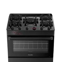 Fogão Esmaltec Ideal Top Glass 5 Bocas Preto Bivolt 0104003080 - 3