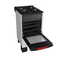 Fogão Mueller 4 Bocas Branco Bivolt Mesa De Vidro Grades Ferro Fundido MFV4BF - 3