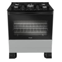 Fogão Mueller 5 Bocas Titanio Bivolt Mesa De Vidro e Tripla Chama MFV5BF - 1