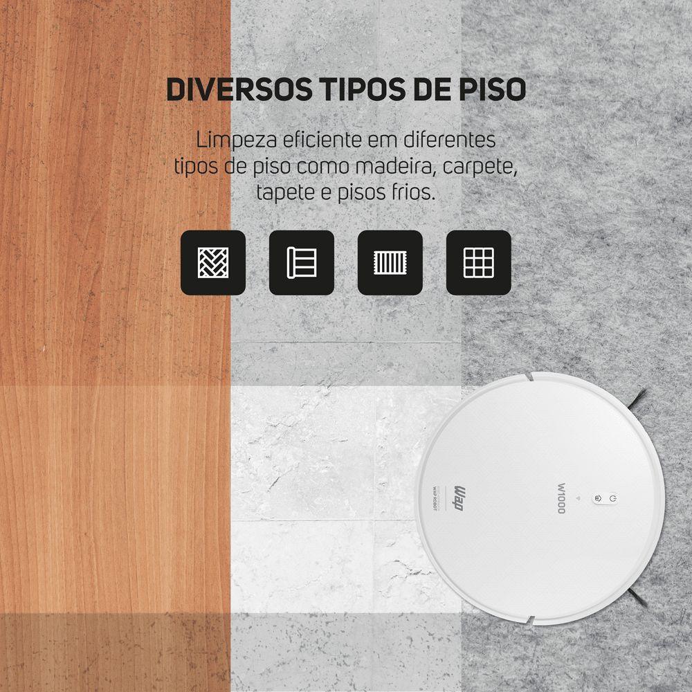 ASPIRADOR DE PO ROBO WAP W1000 BRANCO BIVOLT (FW010142) - 5