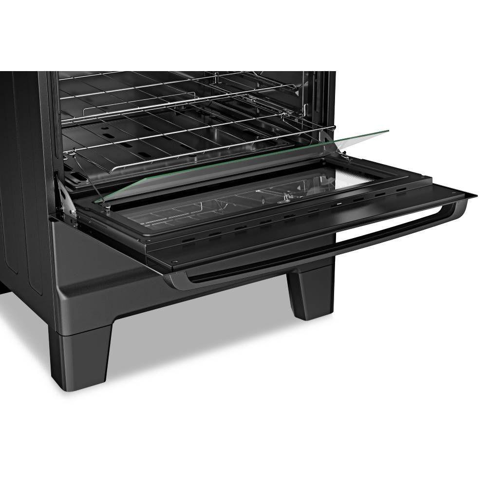 Fogão Esmaltec Ideal Master Glass 5 Bocas Preto Bivolt 0104003073 - 6