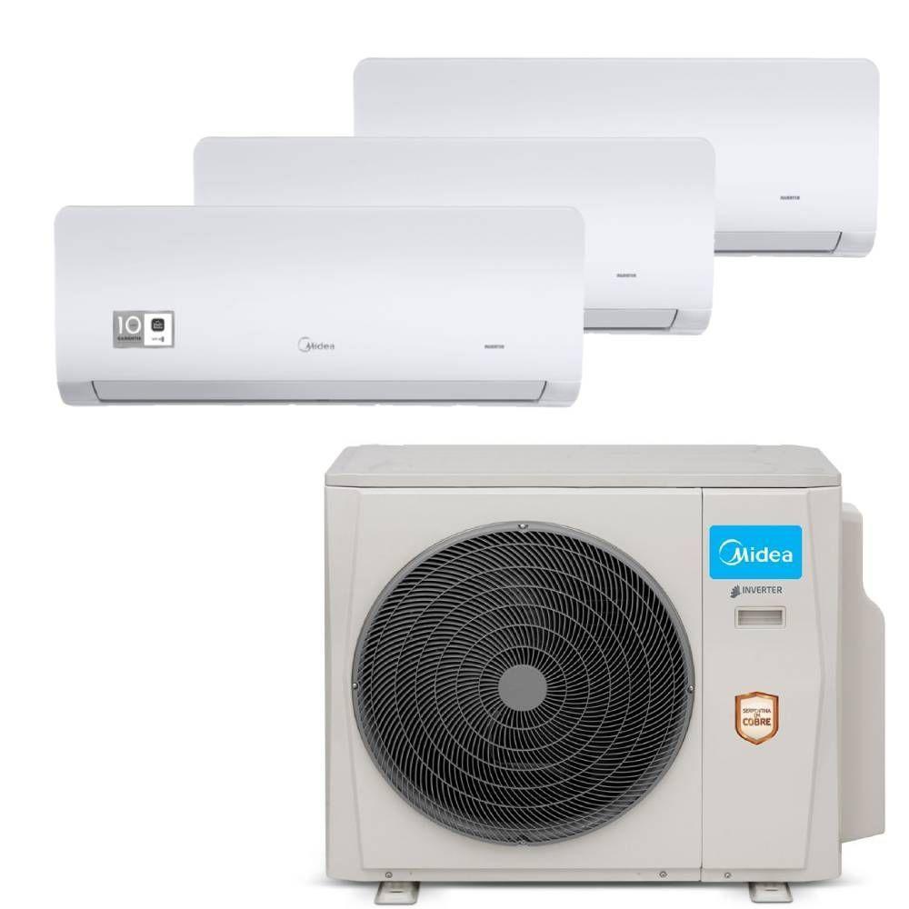 Ar Condicionado Multi Tri Split Midea Xtreme Save 27000 BTU (2X9000+1X12000) Quente e Frio 220V - 1