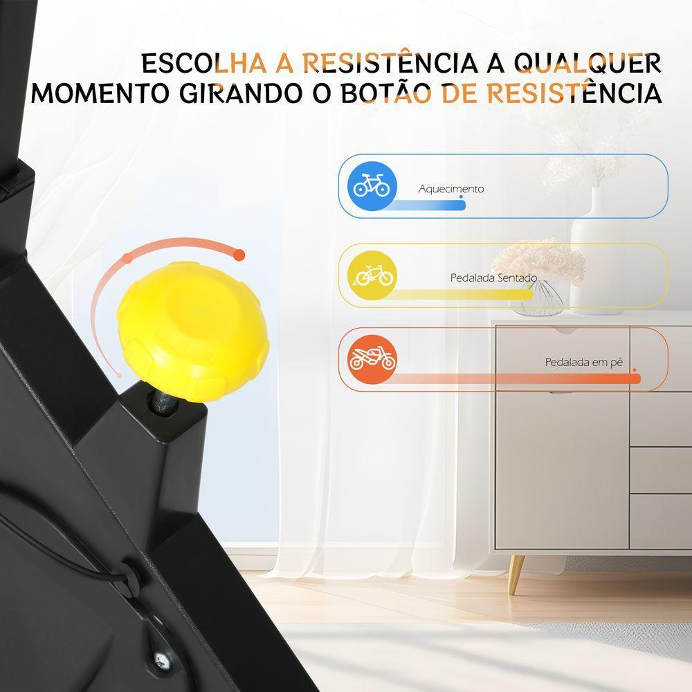 Bicicleta Ergométrica Spinning Gallant Start Magnética Ate 120kg Roda De Inercia 6kg (GSP06HMGA-PT) - 4
