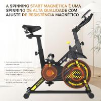 Bicicleta Ergométrica Spinning Gallant Start Magnética Ate 120kg Roda De Inercia 6kg (GSP06HMGA-PT) - 7