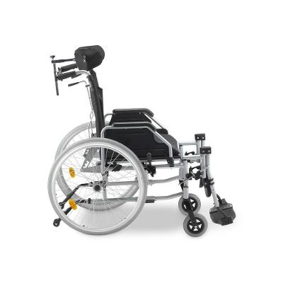 Cadeira de Rodas Dobrável Dellamed D700 T48 Reclinável Alumínio Preto Até 130KG