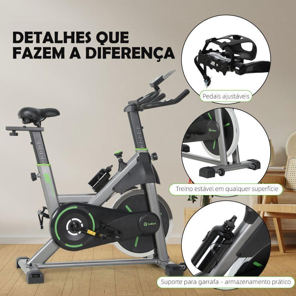 Bicicleta Ergométrica Spinning Gallant Power Pro Mecânica Ate 120kg Roda De Inercia 20kg (GSB20HBTA-PT) - 6