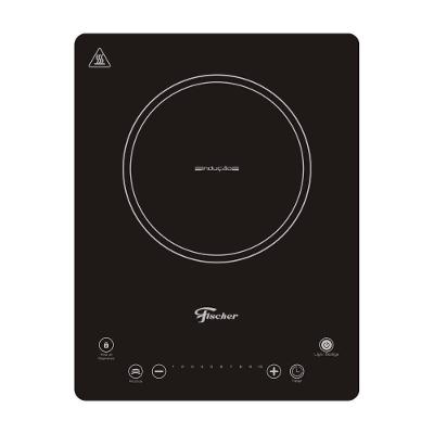 Cooktop por Indução Fischer 26884-59096 1 Boca Mesa Vitrocerâmica com Painel Digital Touch Preto