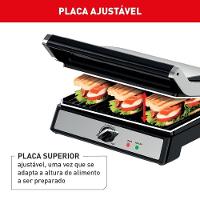 Super Grill e Sanduicheira Arno GGRA Inox com Abertura de 180º 1830W 220V - 6