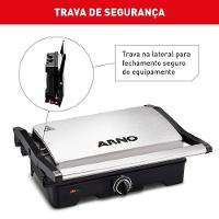 Grill Arno Dual Inox com Abertura de 180º Gnox 1100W 127V - 6