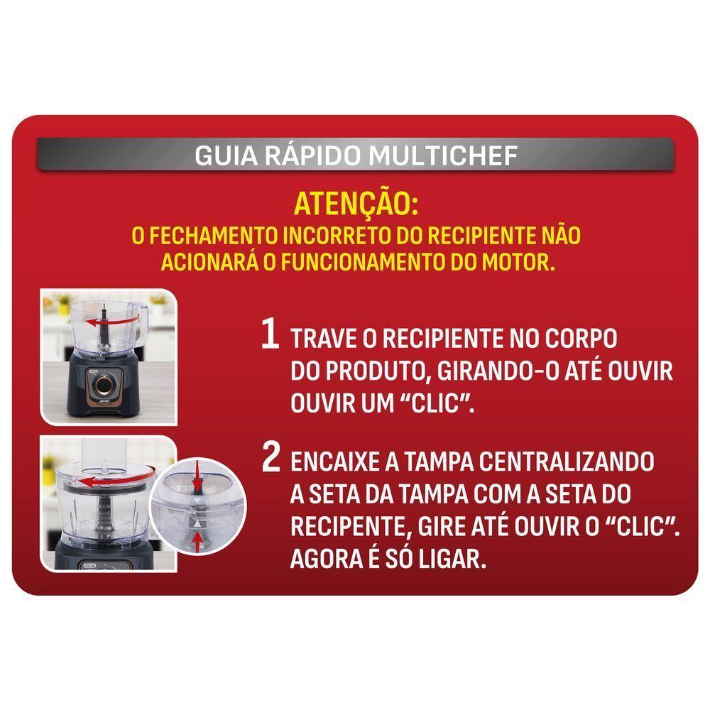 Multiprocessador Arno MP72 Preto 24 Funções 700W 220V - 5