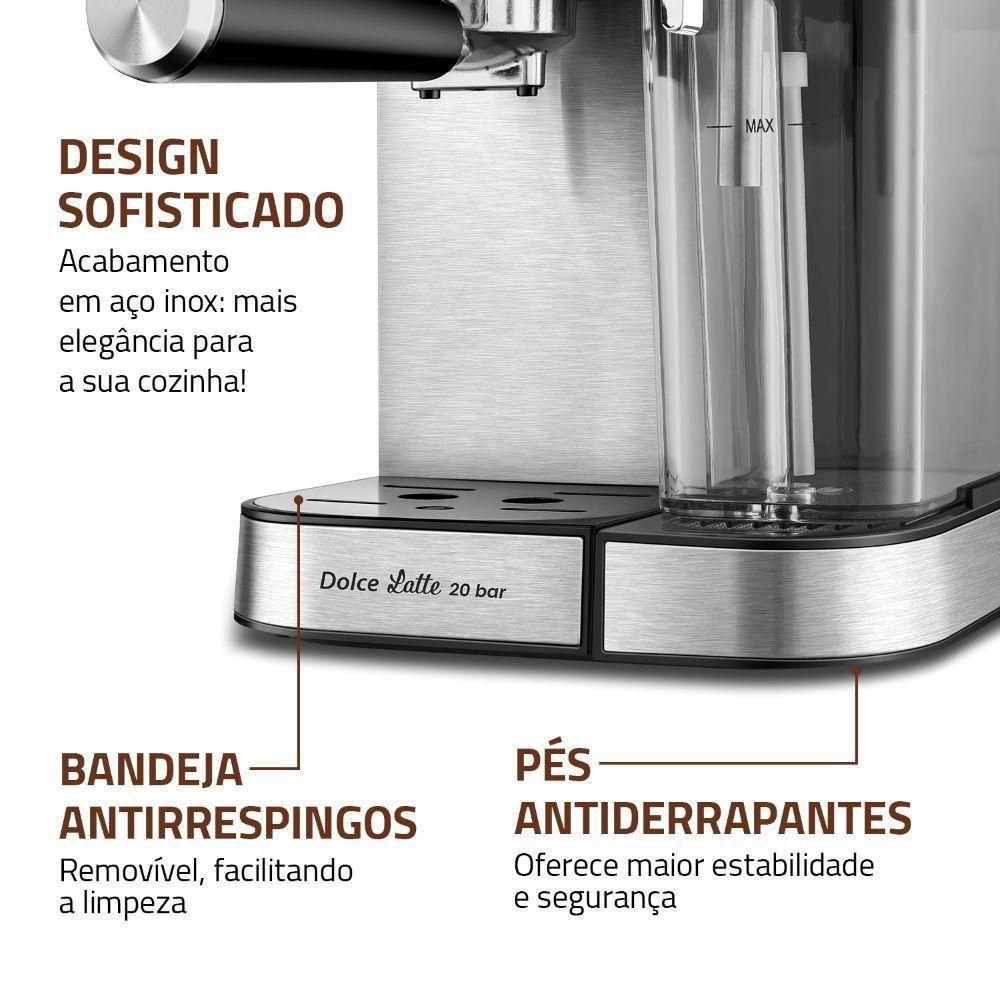 Cafeteira Mondial Espresso Dolce Latte 20 Bar C-28-ECL 1250W 127V - 6