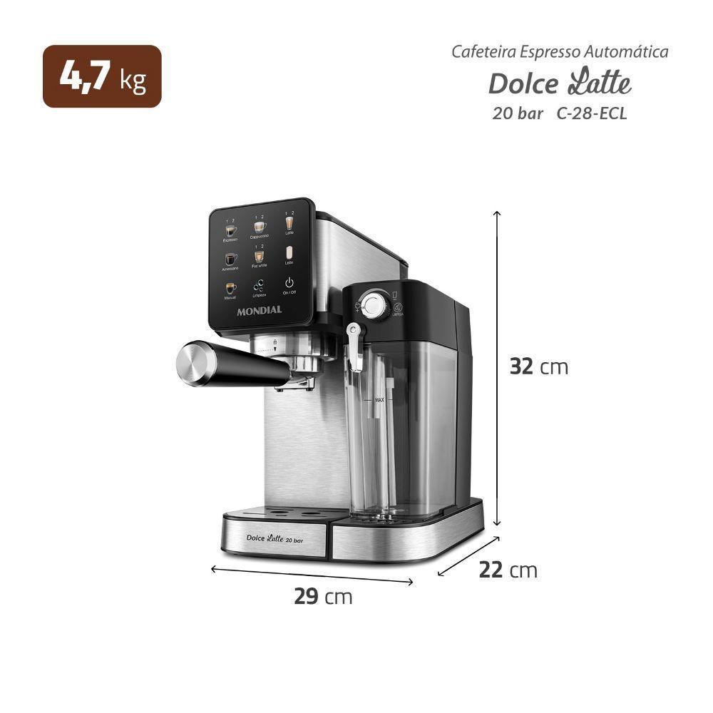 Cafeteira Mondial Espresso Dolce Latte 20 Bar C-28-ECL 1350W 220V - 8