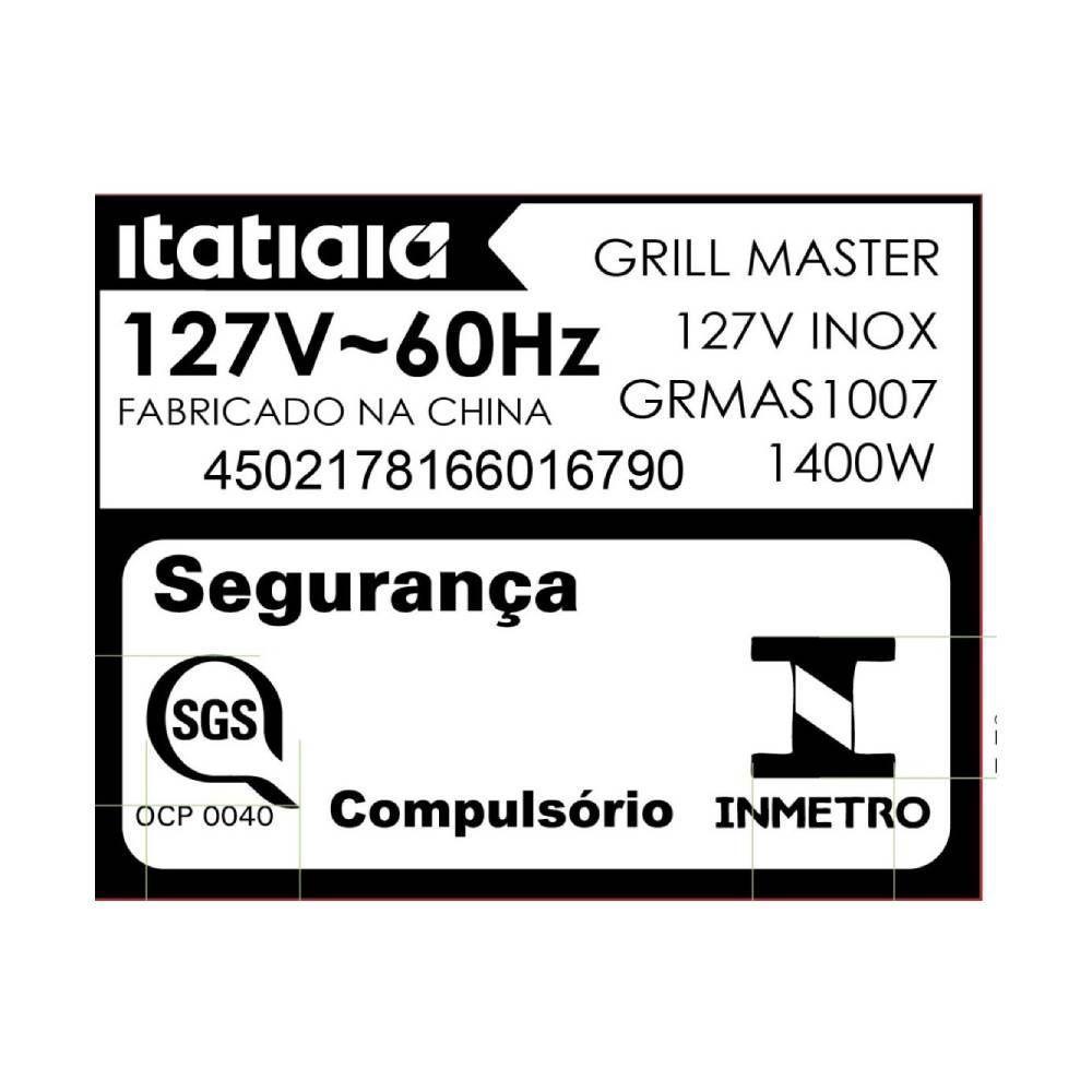 Grill Master Itatiaia Inox 1400W 127V - 5