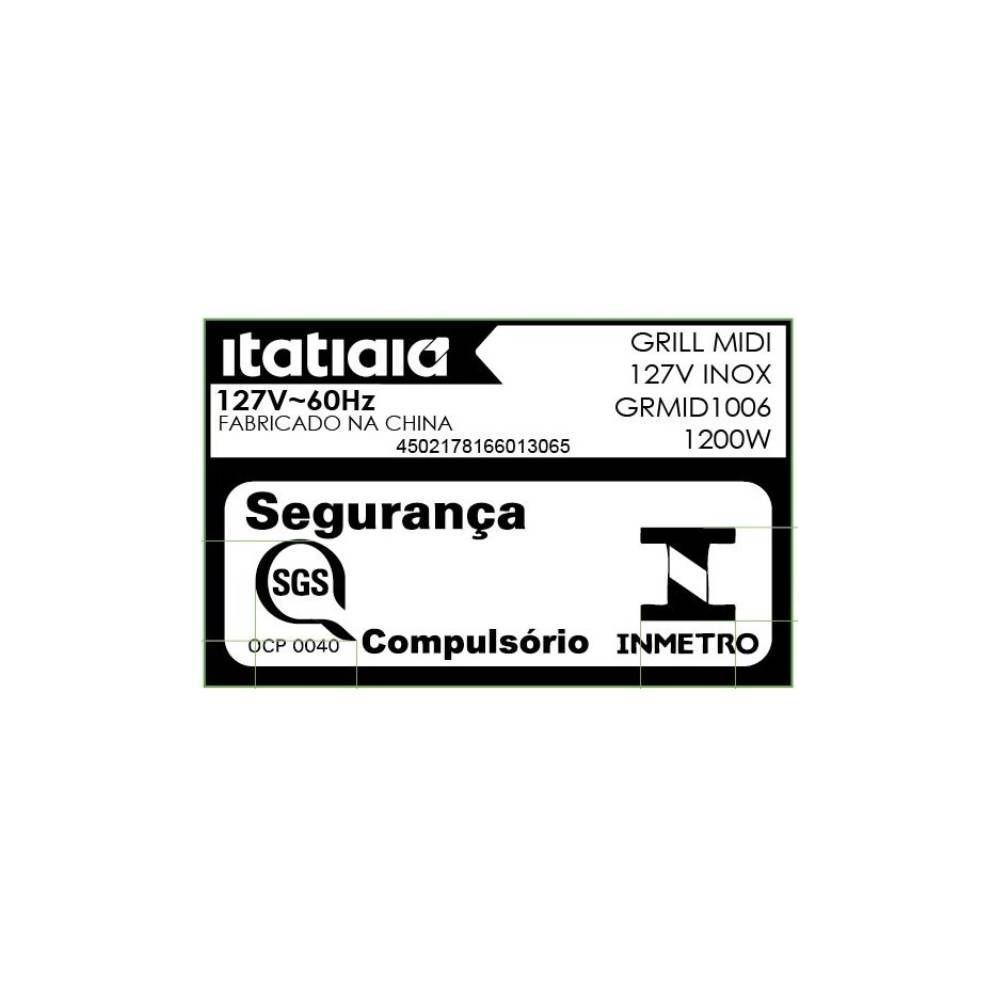 Grill Midi Itatiaia Inox 1200W 127V - 4
