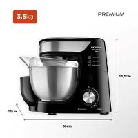 Batedeira Planetária Mondial BP-02P-B-TI Preto/Inox 700W 127V - 5