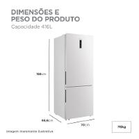 Refrigerador Midea Frost Free Duplex Inverse 416L Inverter Branco Bivolt (MDRB593FGD013) - 6