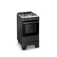 Fogão Esmaltec Ideal Super 4 Bocas Preto Bivolt 0104002934 - 2