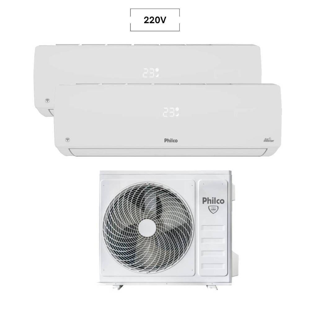 Ar Condicionado Bi Split Inverter Philco 18000 BTUs (2X9000) Quente e Frio 220V PAC18QV  - 2
