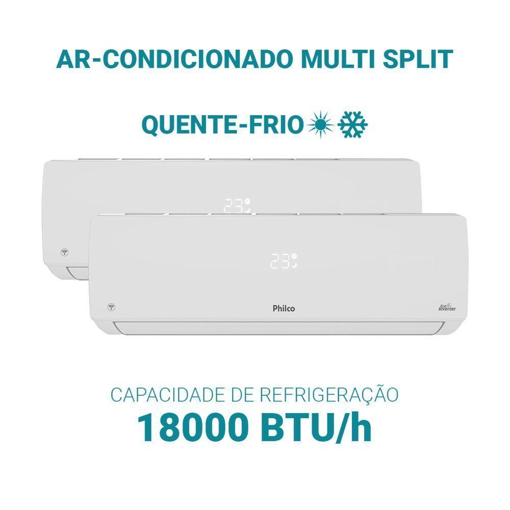 Ar Condicionado Bi Split Inverter Philco 18000 BTUs (2X9000) Quente e Frio 220V PAC18QV  - 6