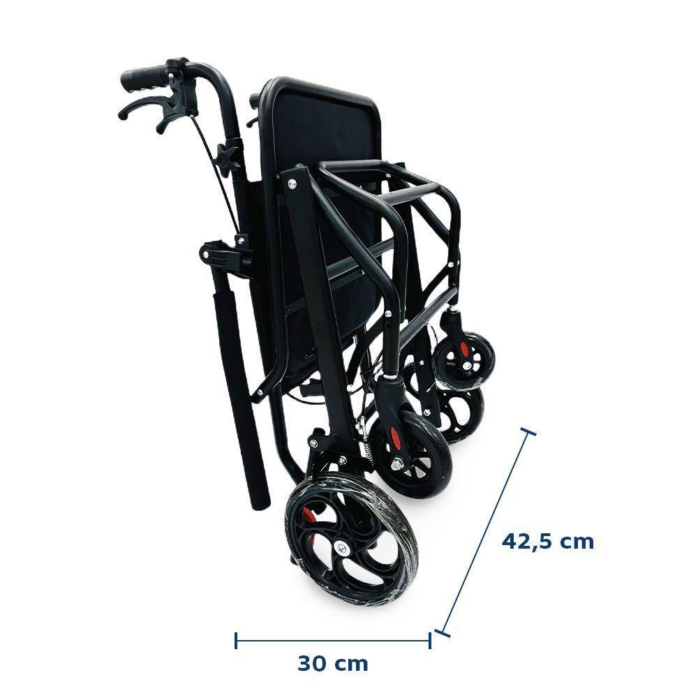 Cadeira de Transporte Dellamed em Aço Dobrável até 100kg D90 - 4