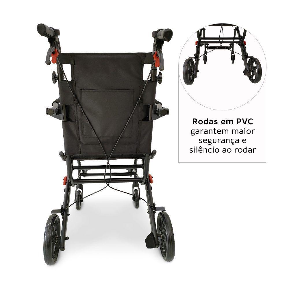 Cadeira de Transporte Dellamed em Aço Dobrável até 100kg D90 - 7