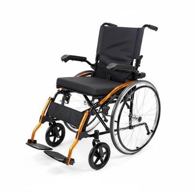 Cadeira de Rodas Manual Dellamed D600 POP Alumínio Anodizado Preto para Mobilidade Reduzida Até
